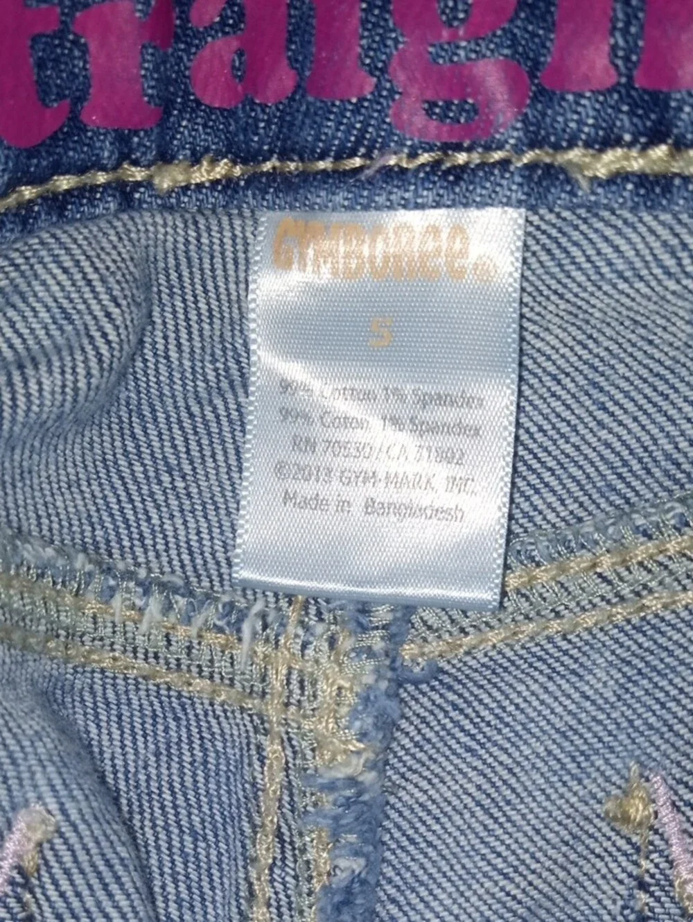 Gymboree Size 5 Classic Straight-Leg Kids Jeans - Blue
